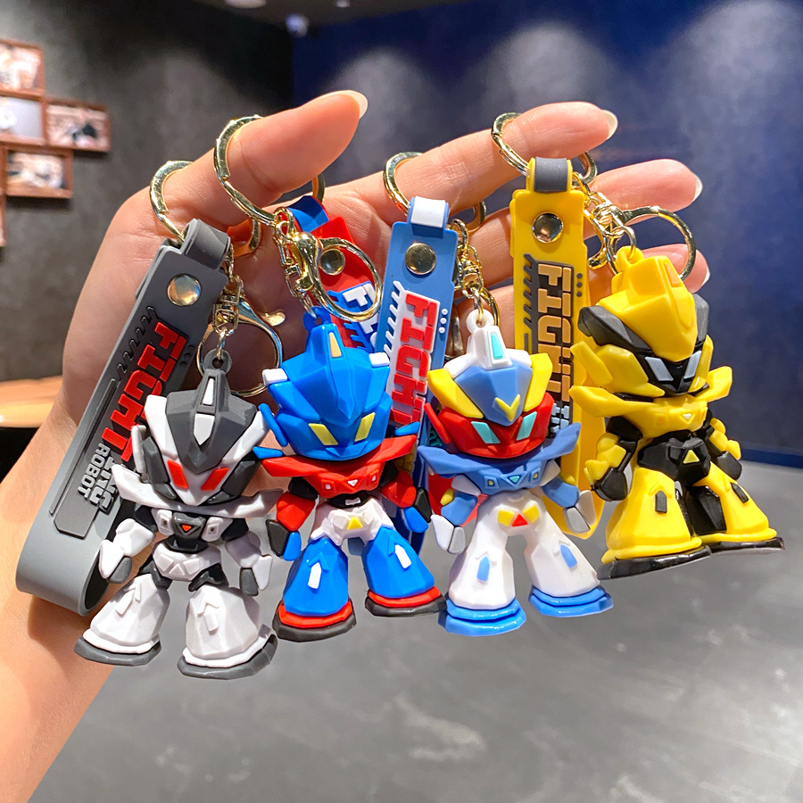 Phone Accessories For Car - 1/4pcs 새로운 만화 멋진 건담 키