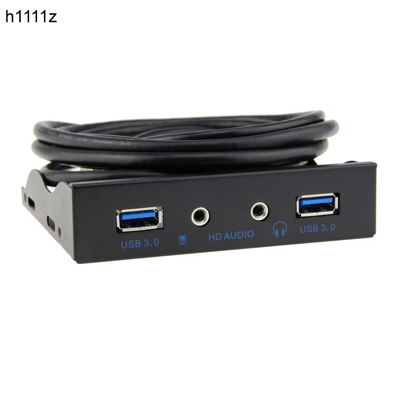 Earphone Splitter Jack - PC용 전면 패널 브래킷 어댑터, USB