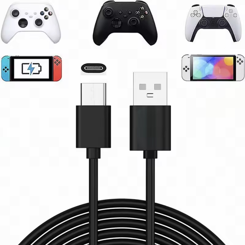 Gaming Controller Phone - PS5 컨트롤러와 호환되는 1M/2.75M USB 케이블,