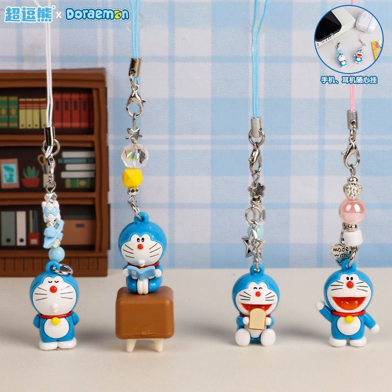 Phone Accessories Chain - 도라에몽 인형 키체인 창의적인 고양이 펜던트