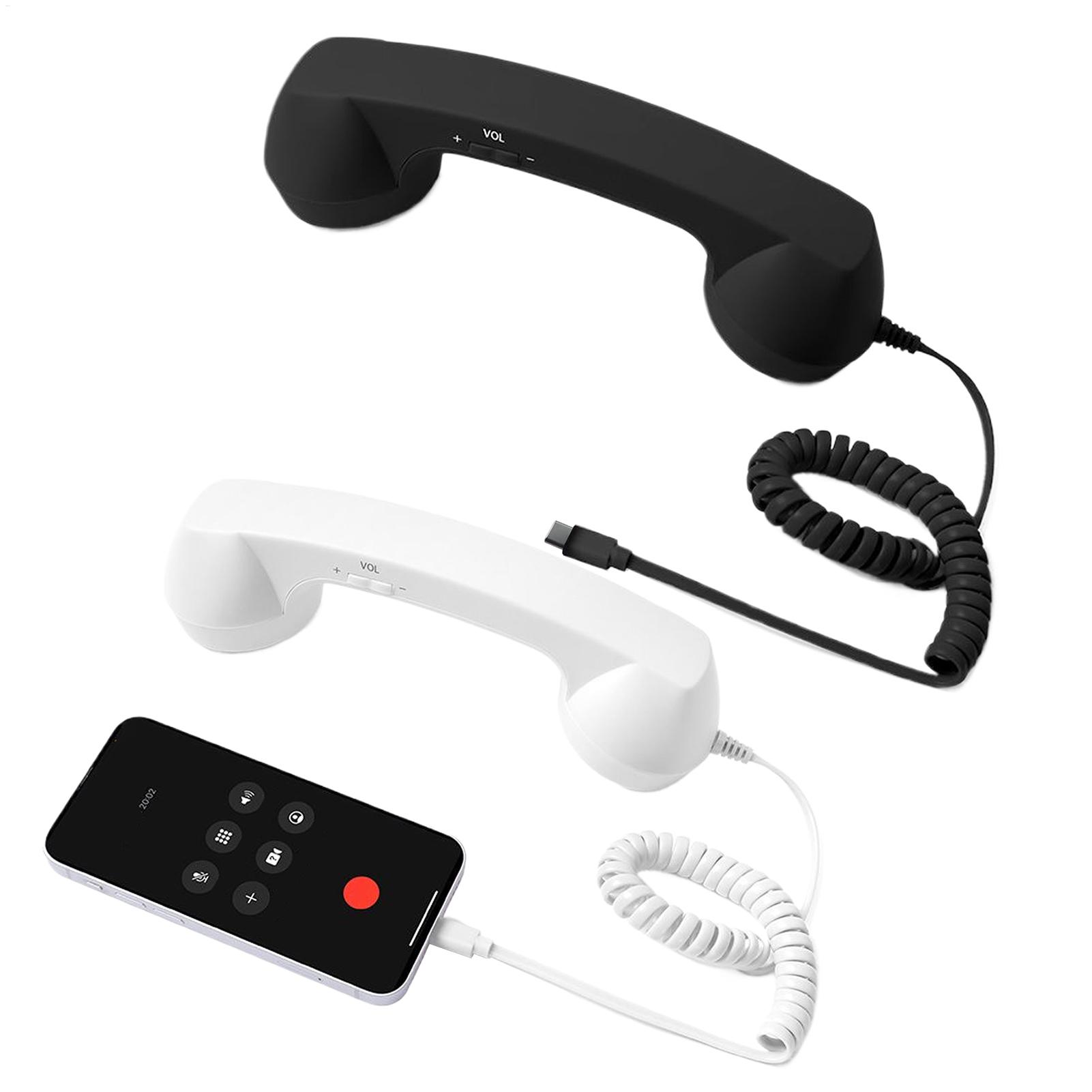 Retro Handset Phone - 타입-C 레트로 전화 어댑터 유선 전화