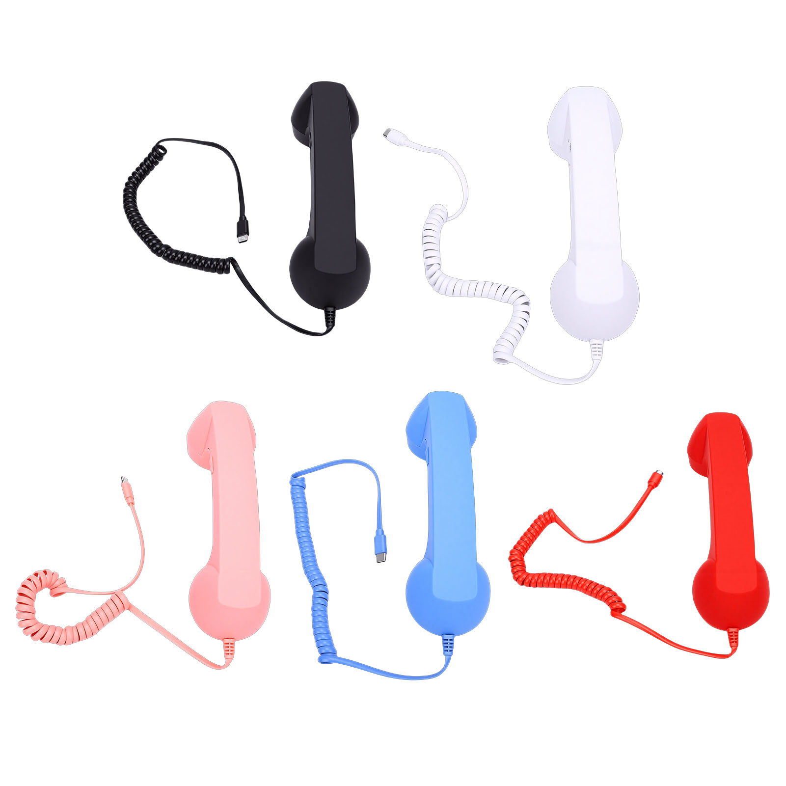 Retro Handset Phone - 레트로 전화기 핸드셋 타입 C 유선