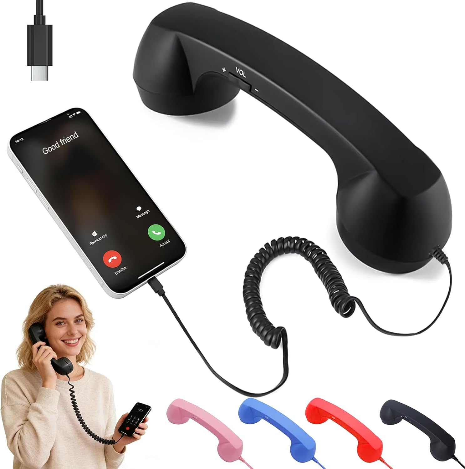 레트로 휴대폰 핸드셋, 클래식 유선 전화 핸드셋 (타입 - Retro Handset Phone 리뷰 및 가격
