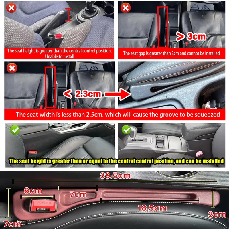 자동차 시트 틈새 방수 측면 틈막이 스트립 다기능 휴대 - Phone Accessories For Car 리뷰 및 가격