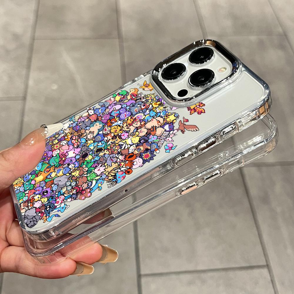 귀여운 만화 포켓몬 컬렉션 폰 케이스 (아이폰 17,  - Y2K Phone Accessories 리뷰 및 가격