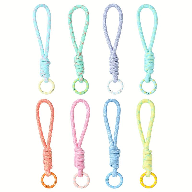 2~5pcs 다채로운 땋은 키체인 휴대폰 끈 분실 방지 - Phone Accessories For Car 리뷰 및 가격