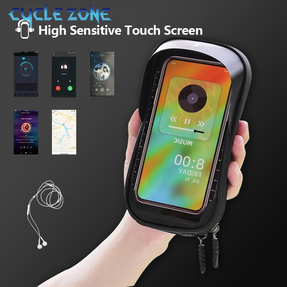 자전거 가방 자전거 상단 앞 튜브 프레임 가방 터치스크 - Phone Zone Accessories & Repair Photos 리뷰 및 가격
