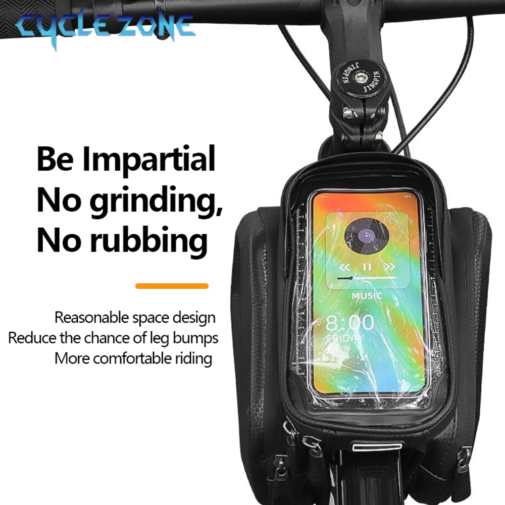 자전거 전화 가방 자전거 상단 전면 튜브 프레임 가방  - Phone Zone Accessories & Repair Photos 리뷰 및 가격