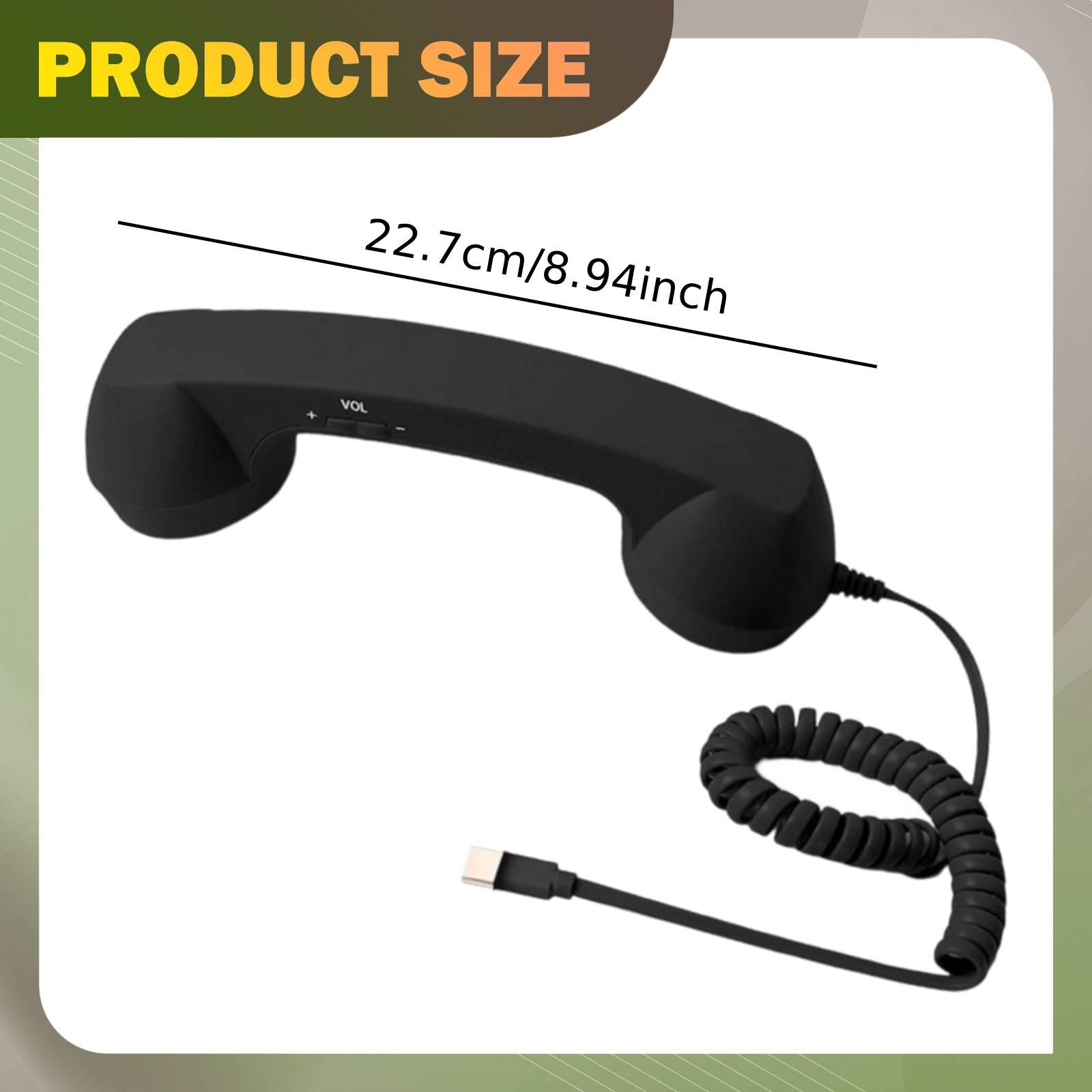 레트로 휴대폰 핸드셋 플라스틱 재질 유선 전화기 수신기 - Retro Handset Phone 리뷰 및 가격