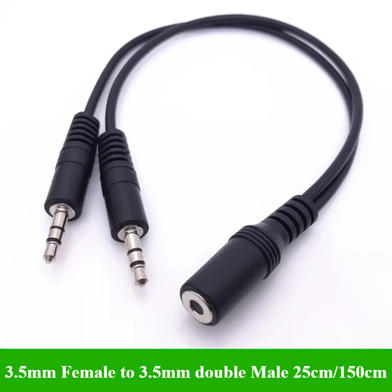 2/5개/세트 3.5mm 1 to 2 오디오 Y 스플리 - Earphone Splitter Jack 리뷰 및 가격