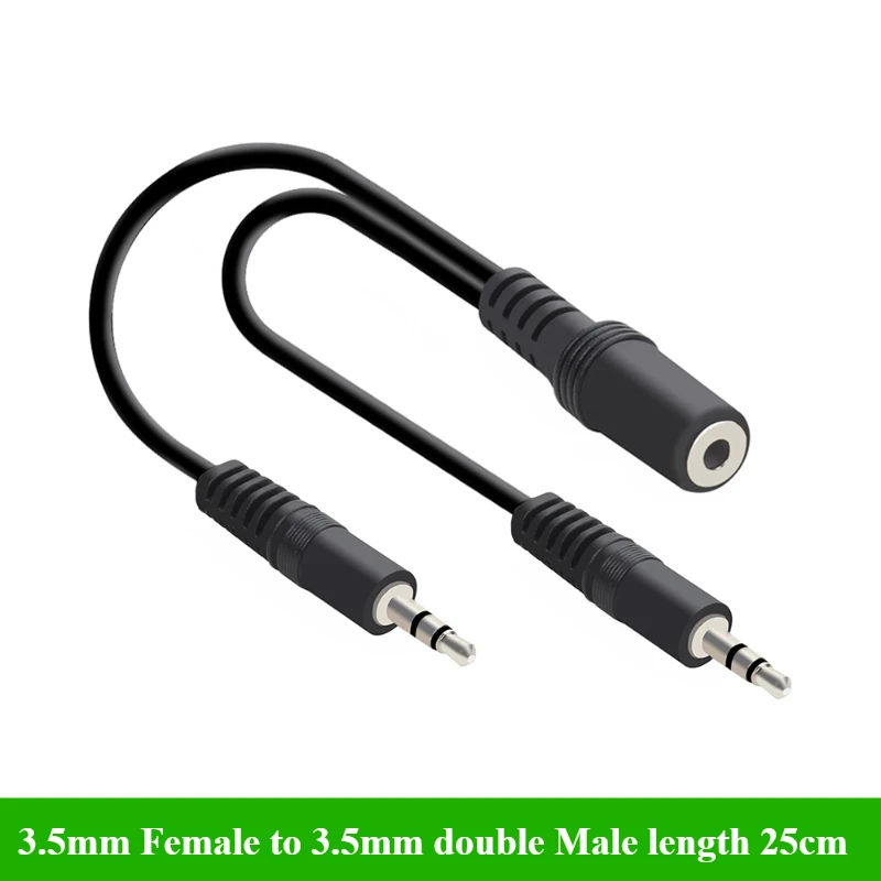 2/5개/세트 3.5mm 1 to 2 오디오 Y 스플리 - Earphone Splitter Jack 리뷰 및 가격