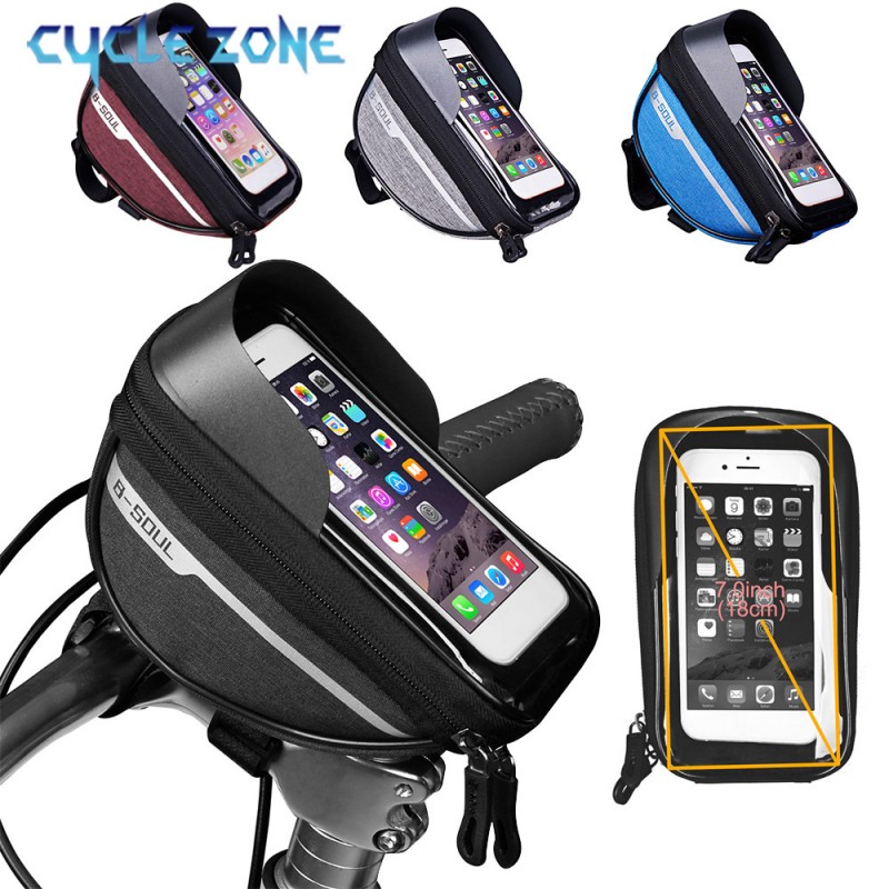 산악 자전거 가방 터치 스크린 사이클링 핸들 바 전화  - Phone Zone Accessories & Repair Photos 리뷰 및 가격