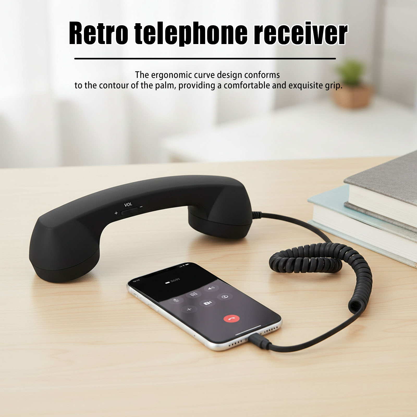 레트로 전화기 핸드셋 인체공학적 유선 전화 송수신기 휴 - Retro Handset Phone 리뷰 및 가격