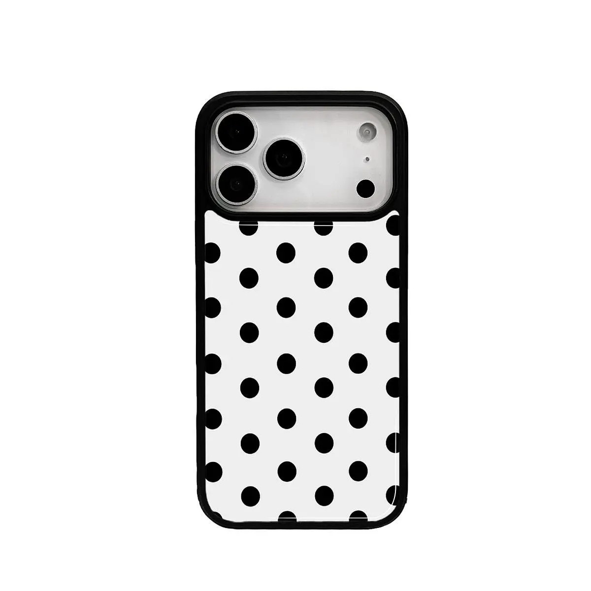미니멀리스트 화이트 & 블랙 물방울 무늬 드롭 글루 폰 - Y2K Phone Accessories 리뷰 및 가격