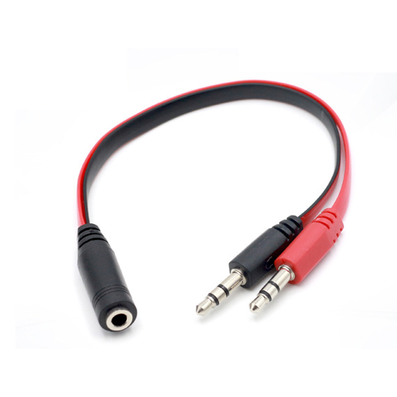 3.5mm 1 암컷에서 2 수컷 AUX 오디오 케이블  - Earphone Splitter Jack 리뷰 및 가격