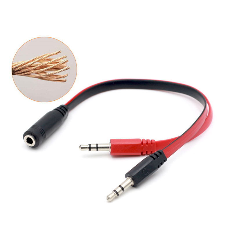 3.5mm 1 암컷에서 2 수컷 AUX 오디오 케이블  - Earphone Splitter Jack 리뷰 및 가격