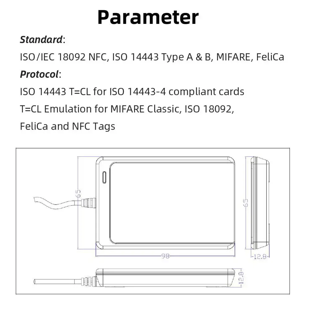 NFC 리더 USB ACR122U 비접촉식 스마트 ic - Nfc Card Reader 리뷰 및 가격