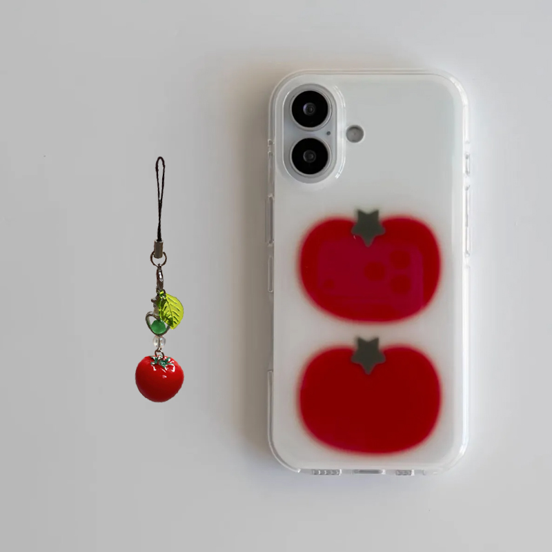 한국 인스 투 테드 토마토 만화 귀여운 창의적인 아이폰 - Y2K Phone Accessories 리뷰 및 가격