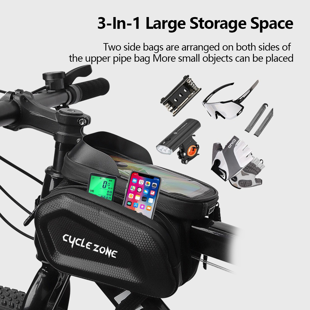 자전거 가방 터치 스크린 전화 케이스 거치대, 대용량  - Phone Zone Accessories & Repair Photos 리뷰 및 가격