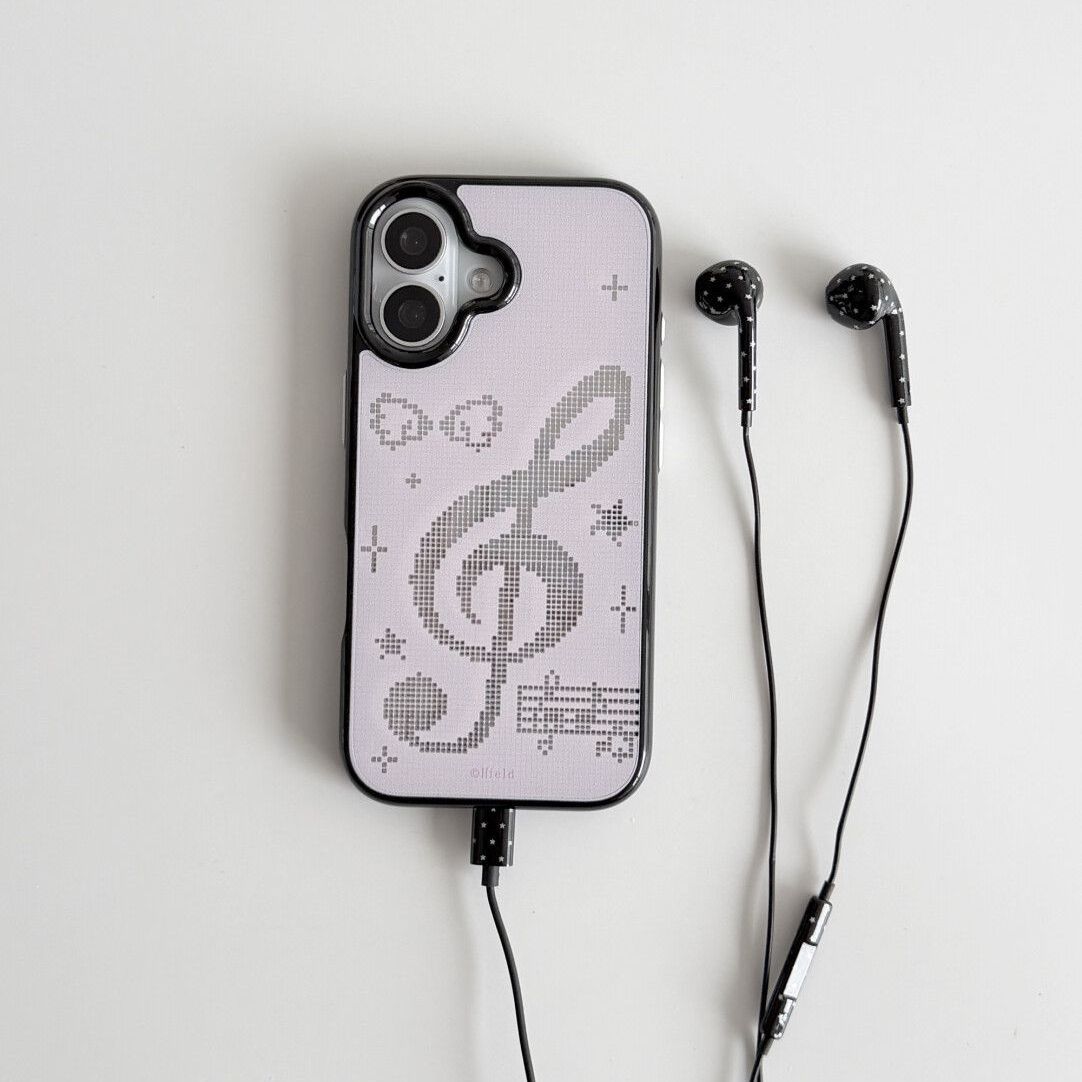 INS 한국 핑크 모자이크 음표 무늬 아이폰 17 에어 - Y2K Phone Accessories 리뷰 및 가격
