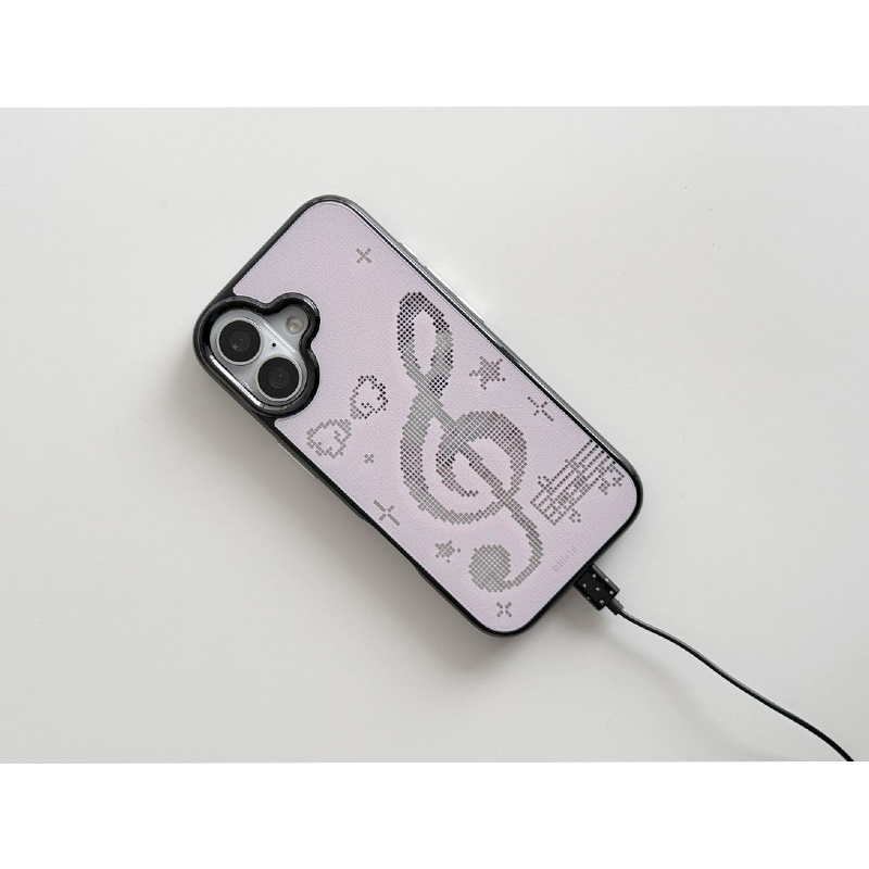 INS 한국 핑크 모자이크 음표 무늬 아이폰 17 에어 - Y2K Phone Accessories 리뷰 및 가격