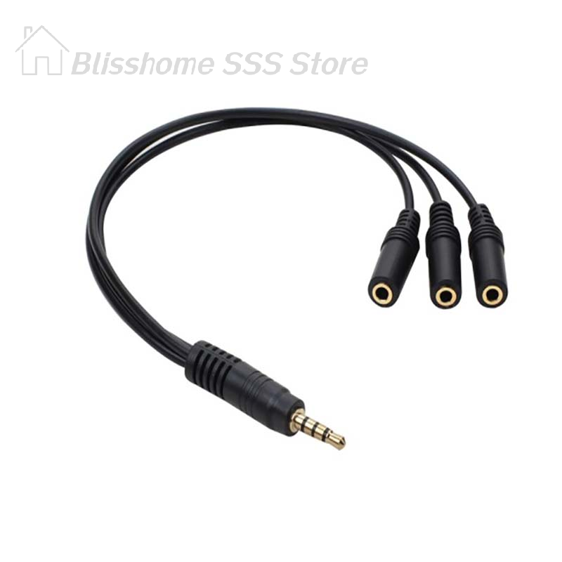 【S】3.5mm 3방향 포트 Aux 멀티 헤드폰 이어폰 - Earphone Splitter Jack 리뷰 및 가격