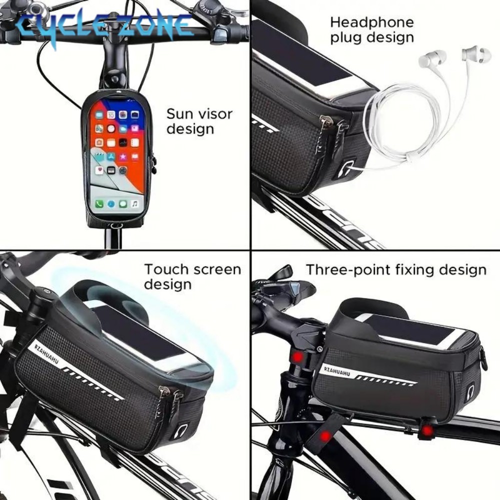 자전거 프론트 빔 백 프론트 튜브 사이클링 백 자전거  - Phone Zone Accessories & Repair Photos 리뷰 및 가격
