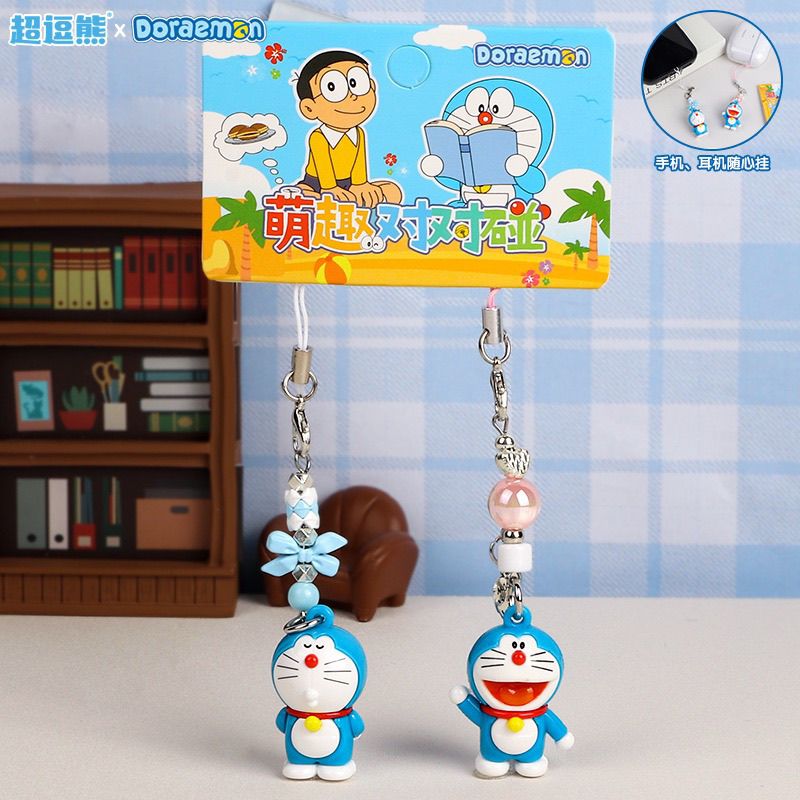 도라에몽 인형 키체인 창의적인 고양이 펜던트 폰줄 배낭 - Phone Accessories Chain 리뷰 및 가격