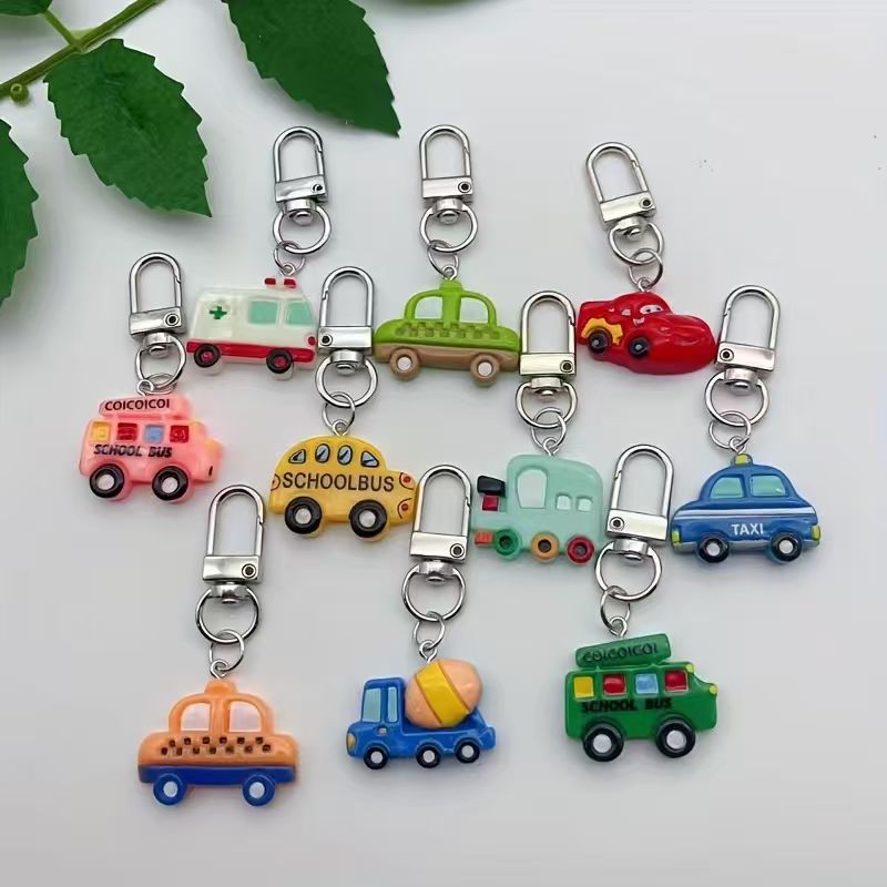 10개입 레진 만화 자동차 열쇠고리, 수하물 및 휴대폰 - Phone Accessories For Car 리뷰 및 가격
