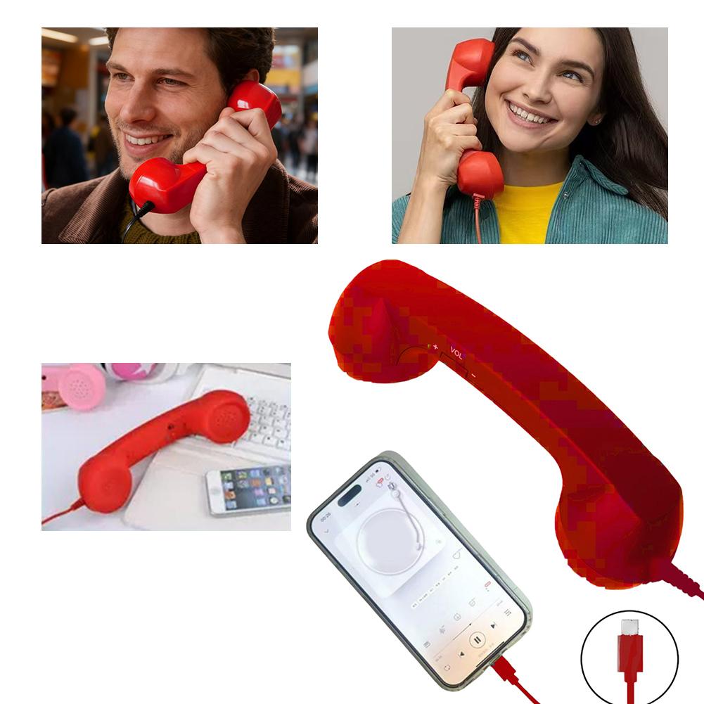 휴대폰용 핸드셋 레트로 타입-C 마이크가 있는 편안한  - Retro Handset Phone 리뷰 및 가격