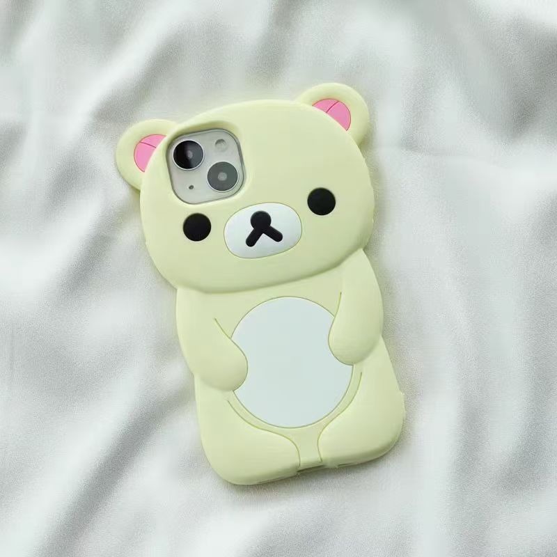 릴라쿠마 실리콘 폰 케이스 귀여운 만화 캐릭터 풀 바디 - Phone Accessories Design 리뷰 및 가격