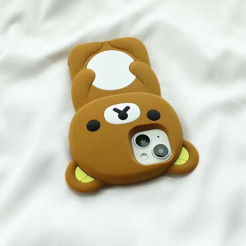 릴라쿠마 실리콘 폰 케이스 귀여운 만화 캐릭터 풀 바디 - Phone Accessories Design 리뷰 및 가격