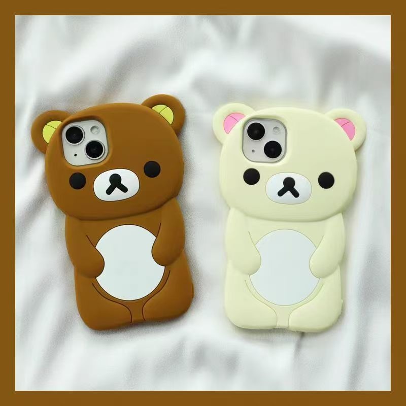 릴라쿠마 실리콘 폰 케이스 귀여운 만화 캐릭터 풀 바디 - Phone Accessories Design 리뷰 및 가격
