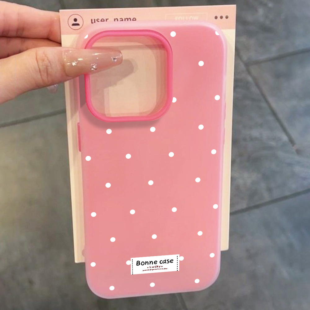 프랑스 폴카 도트 INS 캔디 컬러 케이스 샤오미 레드 - Xiaomi Redmi Note 14 리뷰 및 가격