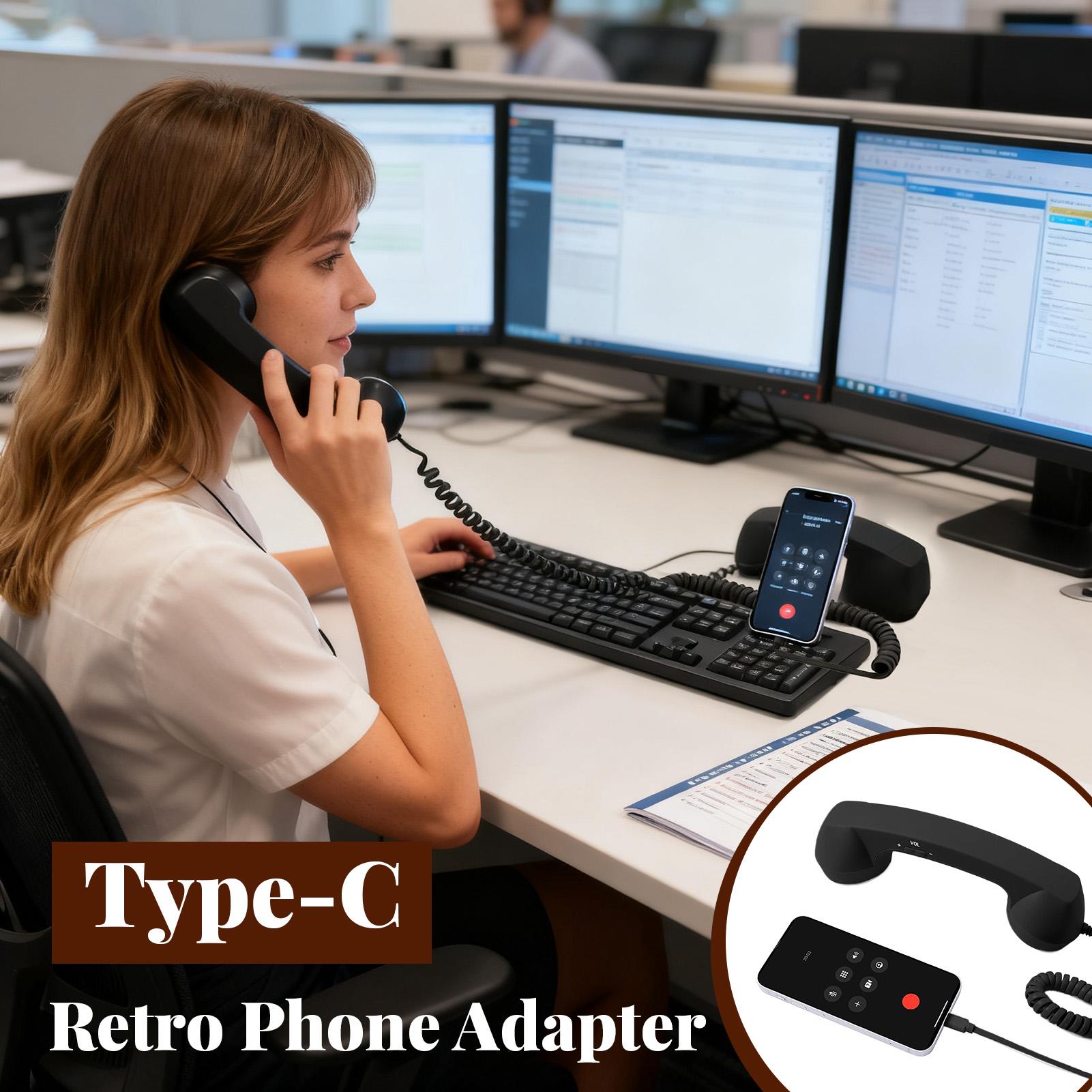 타입-C 레트로 전화 어댑터 유선 전화 변환기 마이크  - Retro Handset Phone 리뷰 및 가격