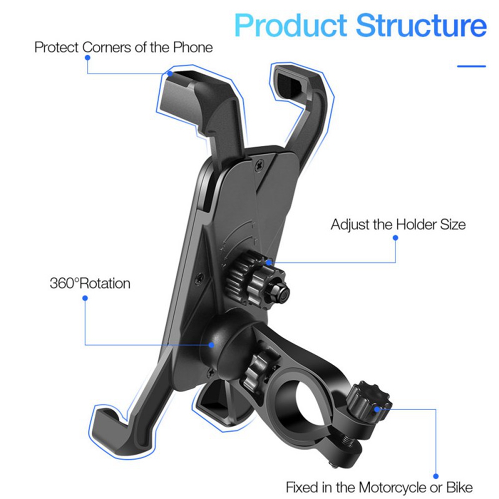 유니버설 자전거 폰 홀더 360도 회전 가능 오토바이  - Phone Zone Accessories & Repair Photos 리뷰 및 가격