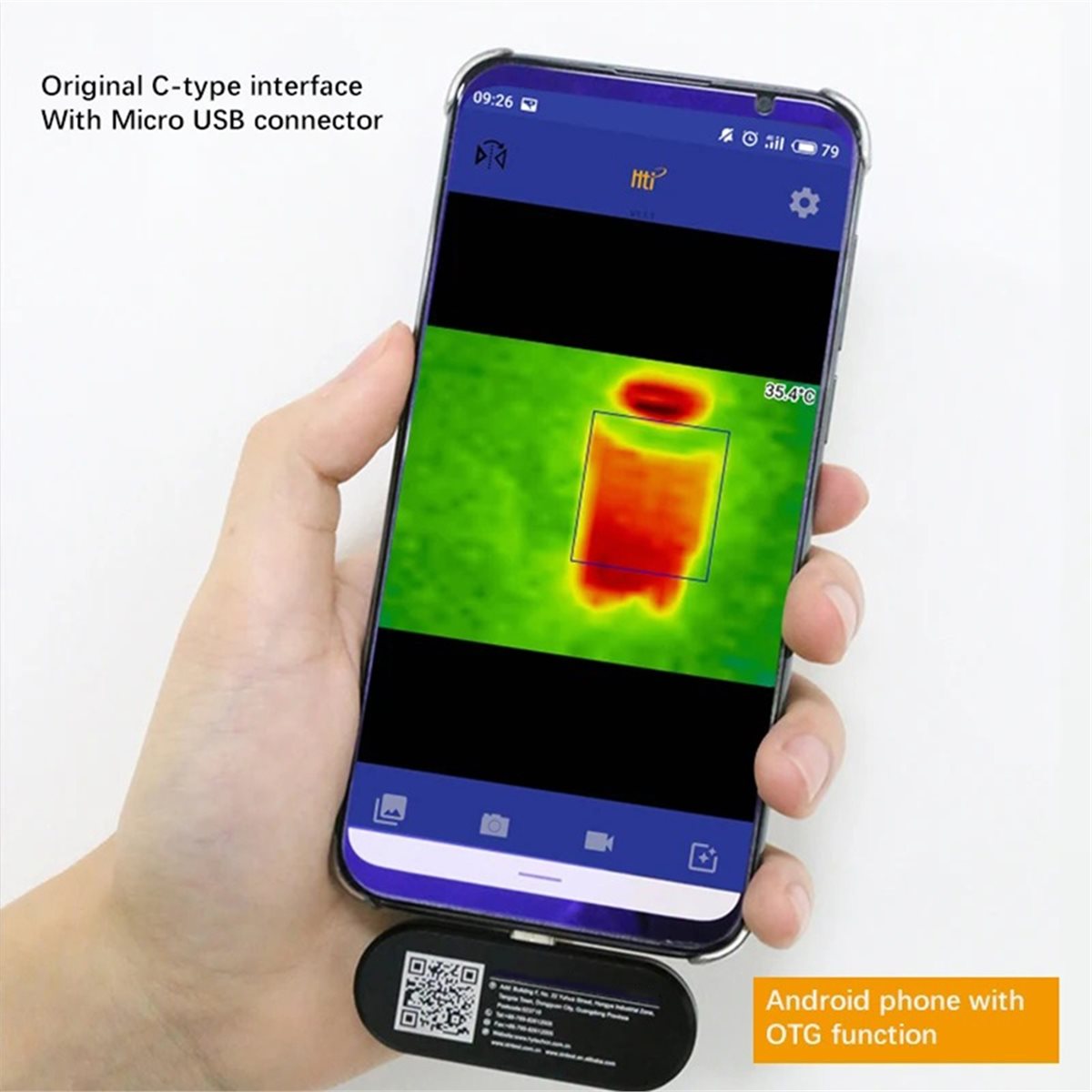 동적 모바일 열화상 카메라 USB Type-C 안드로이 - Phone Accessories Images 리뷰 및 가격